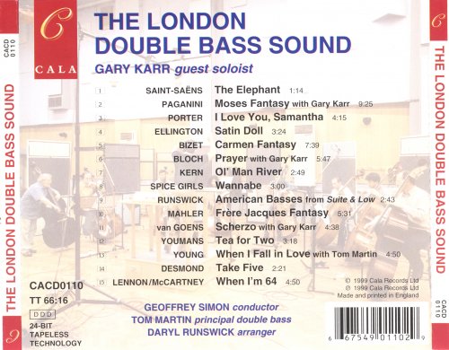 The London Double Bass Sound, Geoffrey Simon, Gary Karr, Tom Martin - The London Double Bass Sound (1999)