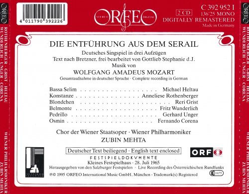 Zubin Mehta - Mozart: Die Entführung aus dem Serail (1965) [1995]