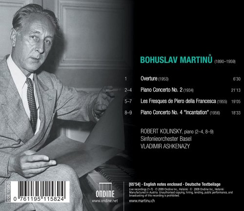 Sinfonieorchester Basel, Robert Kolinsky, Vladimir Ashkenazy - Martinu, B.: Piano Concertos Nos. 2 and 4, Etc. (2009)