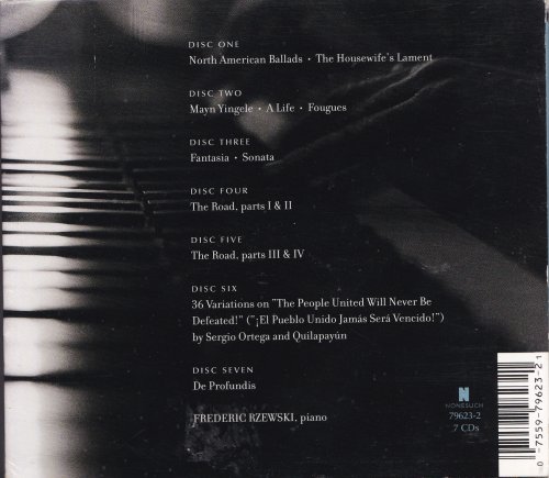 Frederic Rzewski - Rzewski Plays Rzewski: Piano Works, 1975-1999 (2002) [7CD Box Set]