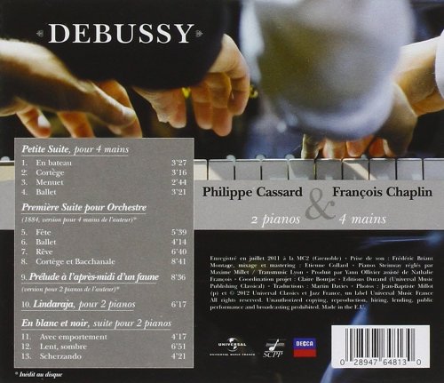 Philippe Cassard, François Chaplin - Claude Debussy: 2 pianos & 4 mains (2012)
