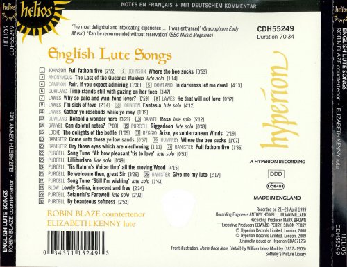 Robin Blaze, Elizabeth Kenny - English Lute Songs (2009)