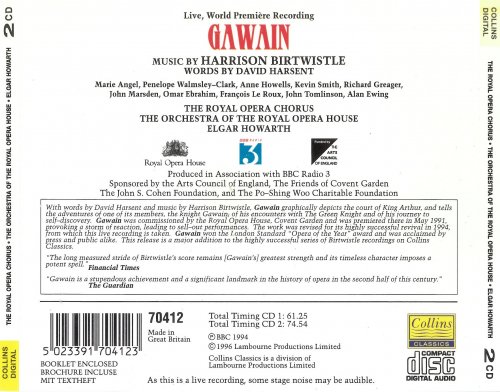 The Royal Opera Chorus, The Orchestra of the Royal Opera House, Elgar Howarth - Birtwistle: Gawain (1996)