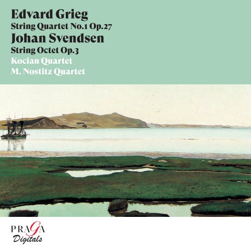 Kocian Quartet, M. Nostitz Quartet - Edvard Grieg: String Quartet, Op. 27 - Johan Svendsen: String Octet, Op. 3 (2022) [Hi-Res]