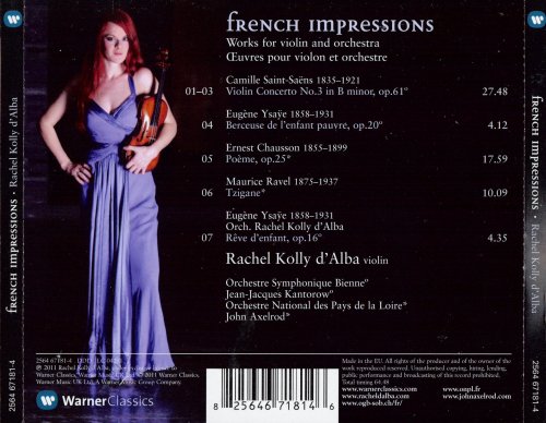 Rachel Kolly d'Alba - French Impressions: Works for Violin & Orchestra (2011)