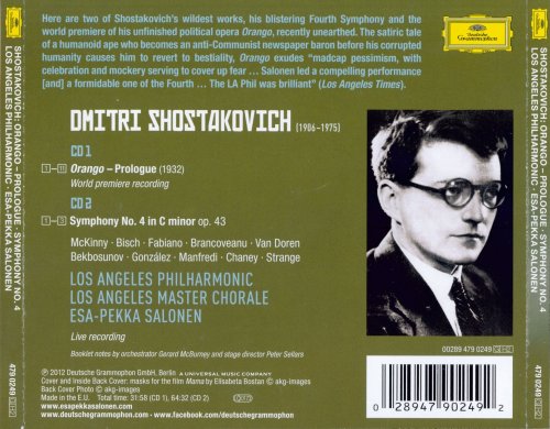 Los Angeles Philharmonic, Esa-Pekka Salonen - Shostakovich: Orango (Prologue) / Symphony No. 4 (2012)