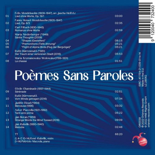 René Kubelík, Patrizio Mazzola - Poèmes Sans Paroles (2022) [Hi-Res]