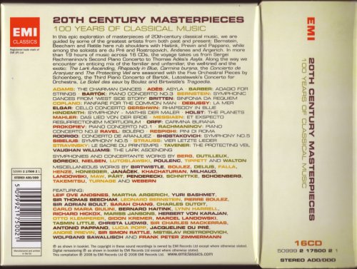 VA - 20th Century Masterpieces: 100 Years Of Classical Music (2008) [16CD Box Set]