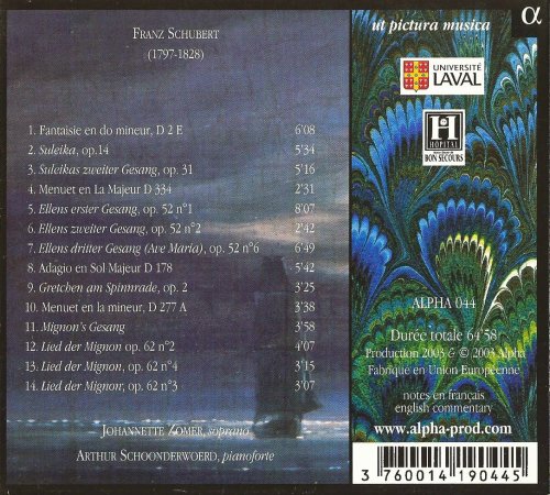 Johannette Zomer, Arthur Schoonderwoerd - Franz Schubert: Kennst du das Land? (2003) CD-Rip