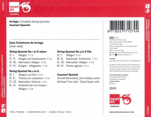 Guarneri Quartet - Arriaga: Complete String Quartets (1995)