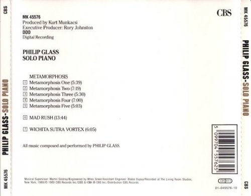 Philip Glass - Solo Piano (1989) CD-Rip