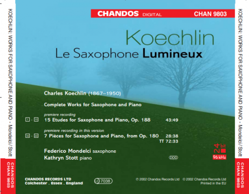 Federico Mondelci, Kathryn Stott - Koechlin: Le Saxophone lumineux (2002)