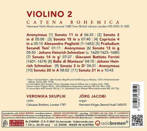 Veronika Skuplik, Jorg Jacobi - Violino 2: Catena Bohemica (2022) [Hi-Res]