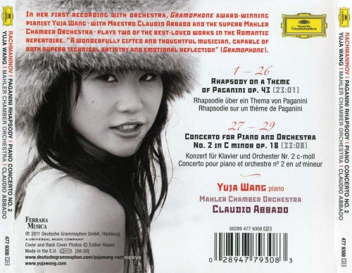 Yuja Wang, Claudio Abbado, Mahler Chamber Orchestra - Rachmaninov: Paganini Rhapsody, Piano Concerto No. 2 (2011) CD-Rip