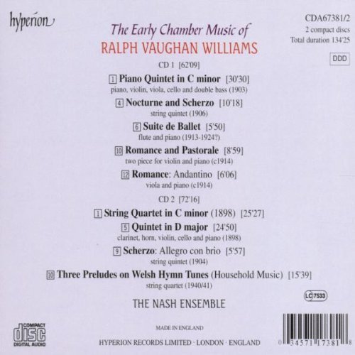 The Nash Ensemble - Williams: The Early Chamber Music (2002)