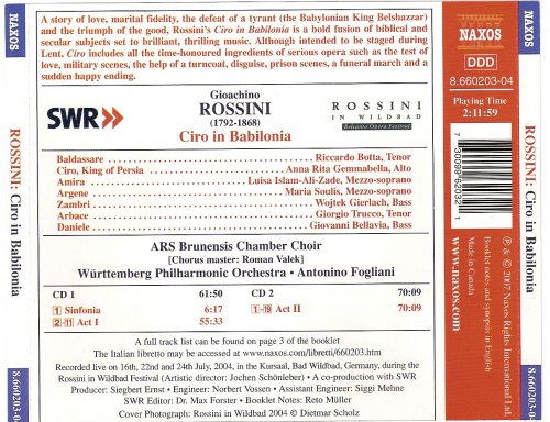 Gemmabella, Islam-Ali-Zade, Botta - Rossini: Ciro in Babilonia (2004)