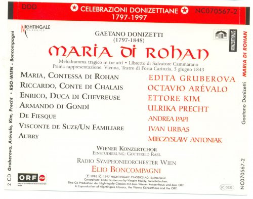 Edita Gruberova,  Octavio Arévalo - Donizetti: Maria di Rohan (1996)