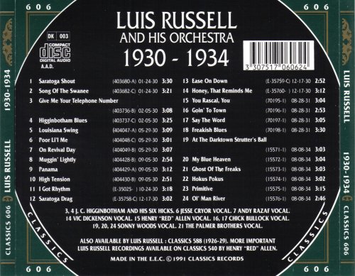 Luis Russell - The Chronological Classics: 1930-1934 (1991)