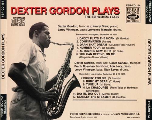 Dexter Gordon Plays - The Bethlehem Years (1955)