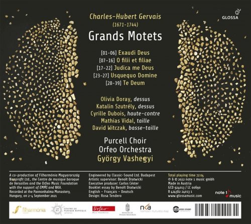 György Vashegyi, Orfeo Orchestra, Purcell Choir - Gervais: Grands Motets (2022) [Hi-Res]