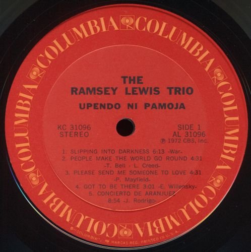 The Ramsey Lewis Trio - Upendo Ni Pamoja (1972) LP