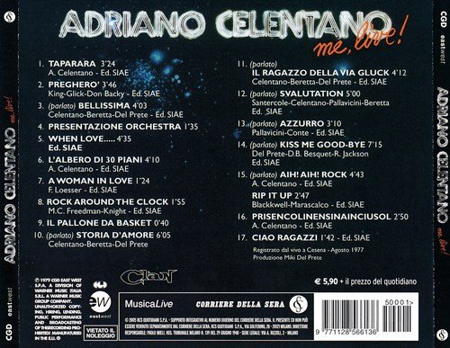Adriano Celentano - Me, Live! (2005) CD-Rip