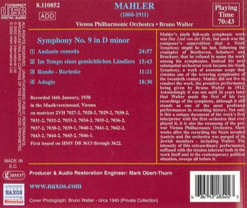 Wiener Philharmoniker, Bruno Walter - Mahler: Symphonie Nr.9 D-Dur (2002)