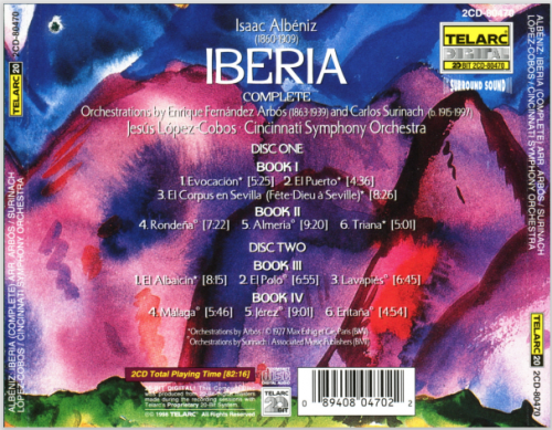 Cincinnati Symphony Orchestra, Jesús López-Cobos - Albéniz: Iberia (1998)