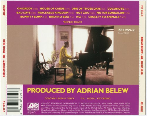 Adrian Belew - Mr. Music Head (1989) CD-Rip