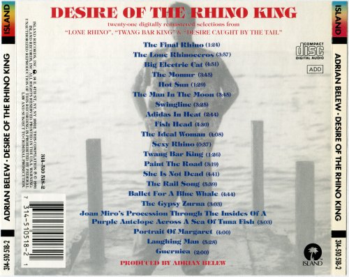 Adrian Belew - Desire Of The Rhino King (1991) CD-Rip