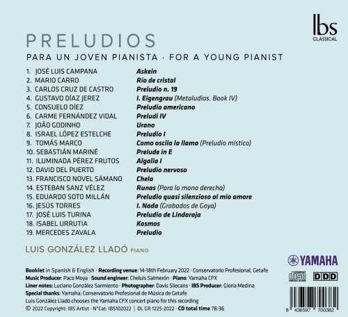 Luis González Lladó - Preludios for a Young Pianist (2022) [Hi-Res]