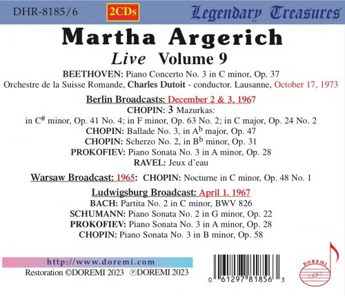 Martha Argerich - Martha Argerich Live, Vol. 9 (2022)