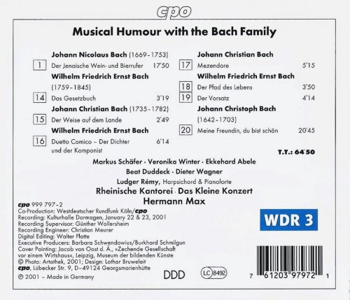 Das Kleine Konzert, Hermann Max - Musical Humour with the Bach Family (2001) CD-Rip