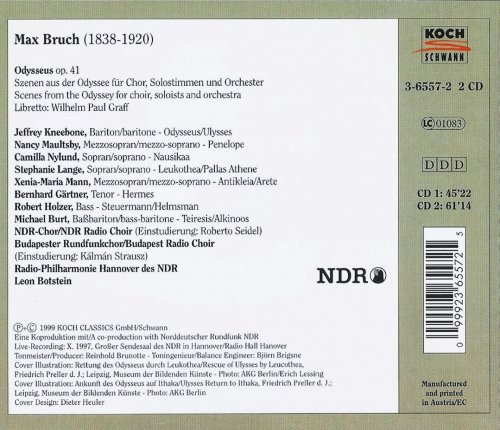 Leon Botstein - Max Bruch: Odysseus (1999) CD-Rip