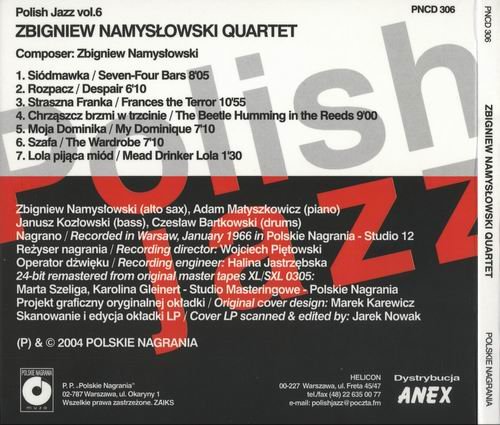 Zbigniew Namyslowski Quartet - Zbigniew Namyslowski Quartet (2004)