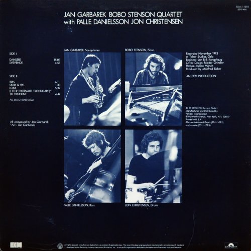 Jan Garbarek, Bobo Stenson Quartet - Dansere (1976) LP