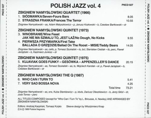 Zbigniew Namyslowski - Polish Jazz Vol. 4 (1989)