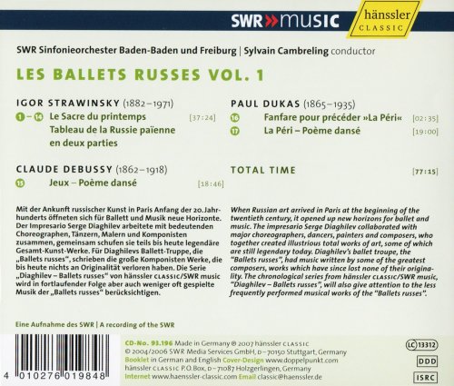 Sylvain Cambreling - Les Ballets Russes Vol. 1: Stravinsky, Debussy, Dukas (2007) CD-Rip