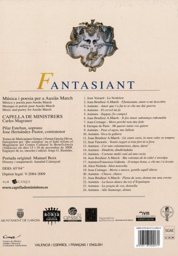 Capella De Ministrers, Carles Magraner - Fantasiant (Música i Poesia per a Ausiàs March) (2009)
