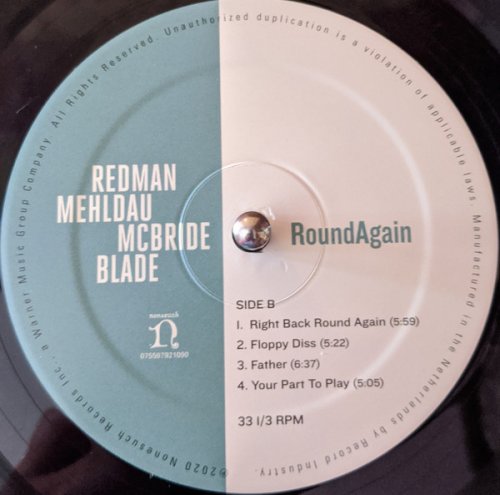 Redman, Mehldau, McBride, Blade - RoundAgain (2020) LP