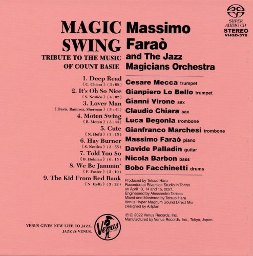 Massimo Faraò & The Jazz Magicians Orchestra - Magic Swing: Tribute To The Music Of Count Basie (2022) [SACD]