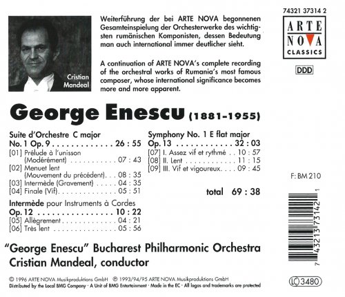 Cristian Mandeal, Bucharest Philharmonic - Enescu: Symphony No.1 / Suite No.1 / Intermède (2007)