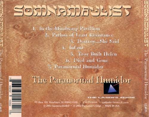 Somnambulist - The Paranormal Humidor (2001)