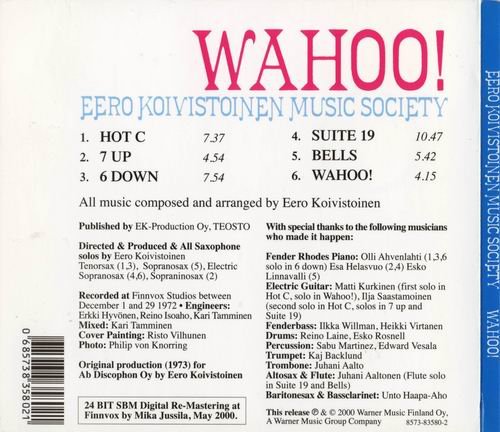 Eero Koivistoinen Music Society - Wahoo! (1973)