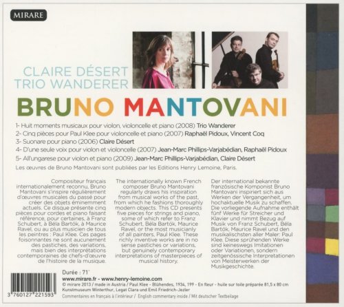 Claire Désert, Trio Wanderer - Bruno Mantovani (Claire Désert et le Trio Wanderer) (2013) [Hi-Res]