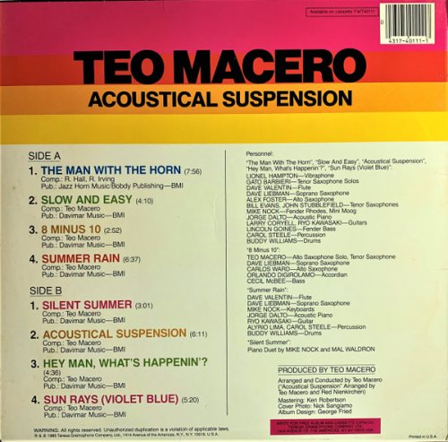 Teo Macero - Acoustical Suspension (1985) LP