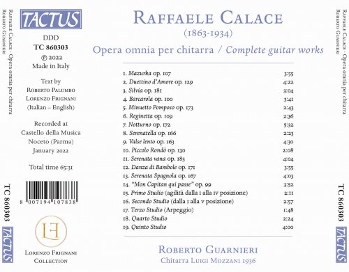 Roberto Guarnieri - Calace: Complete Guitar Works (2022) [Hi-Res]