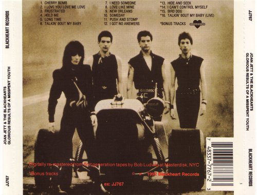 Joan Jett & The Blackhearts - Glorious Results Of A Misspent Youth (1992) CD-Rip