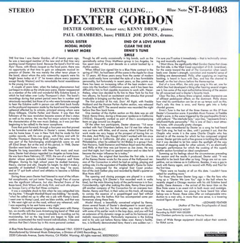 Dexter Gordon - Dexter Calling... (2019) LP