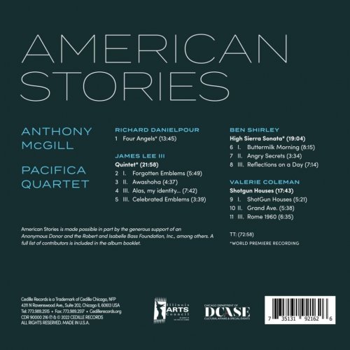 Anthony McGill & Pacifica Quartet - American Stories (2022) [Hi-Res]